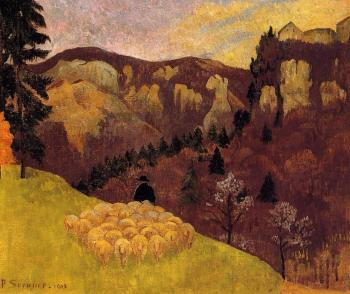 Paul Serusier : The Flock in the Black Forest